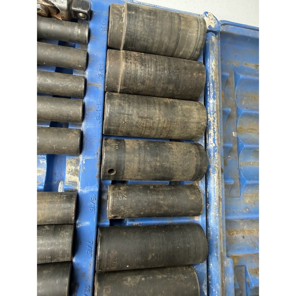 Grey Pneumatic 1512DM 30 Pc 1/2" Drive Deep Impact Socket Set - Picture 4 of 11